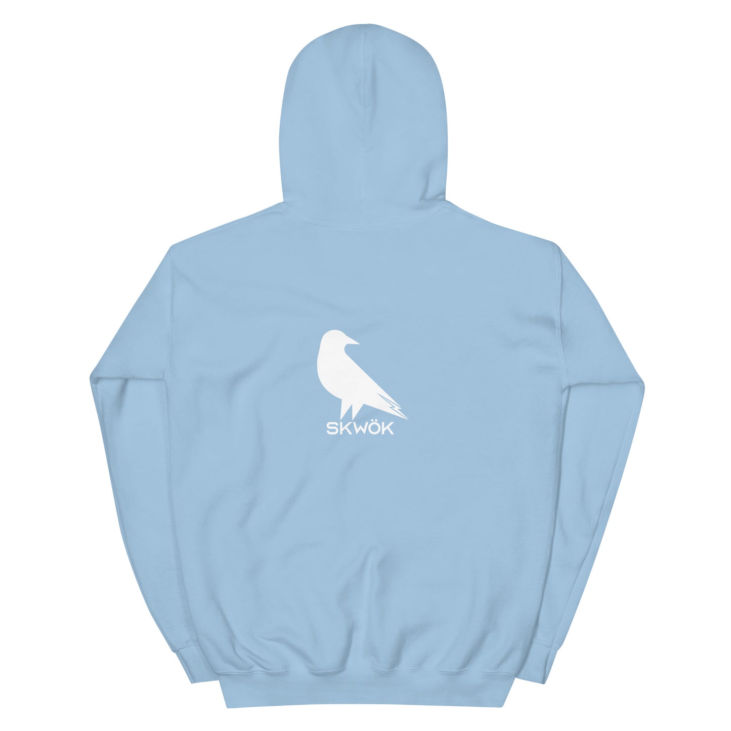 Skwok Brand (06) / 8oz Gildan Hoodie / Raven II Logo / Front - Back