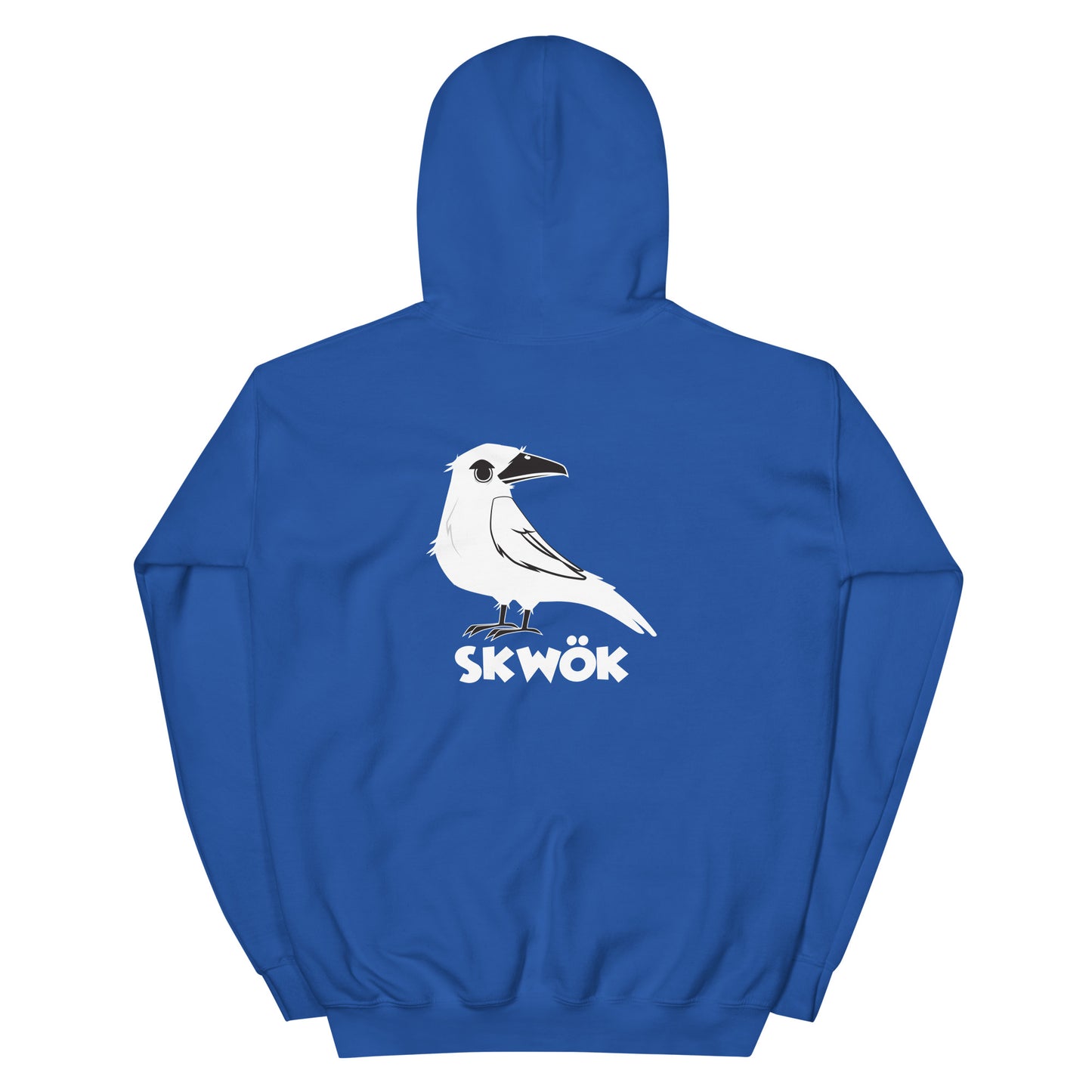 Skwok Brand (07) / 8oz Gildan Hoodie / Raven Logo III / Front - Back