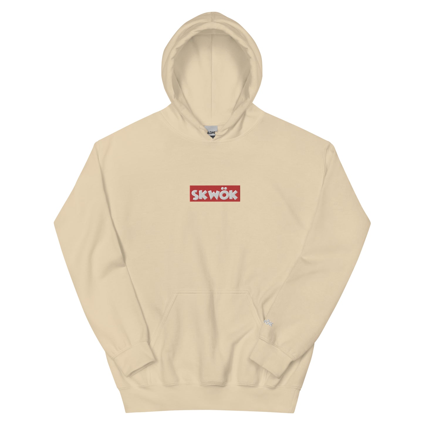 Skwok Brand (03) / 8oz Gildan Hoodie / OG Box Logo / Embroidered