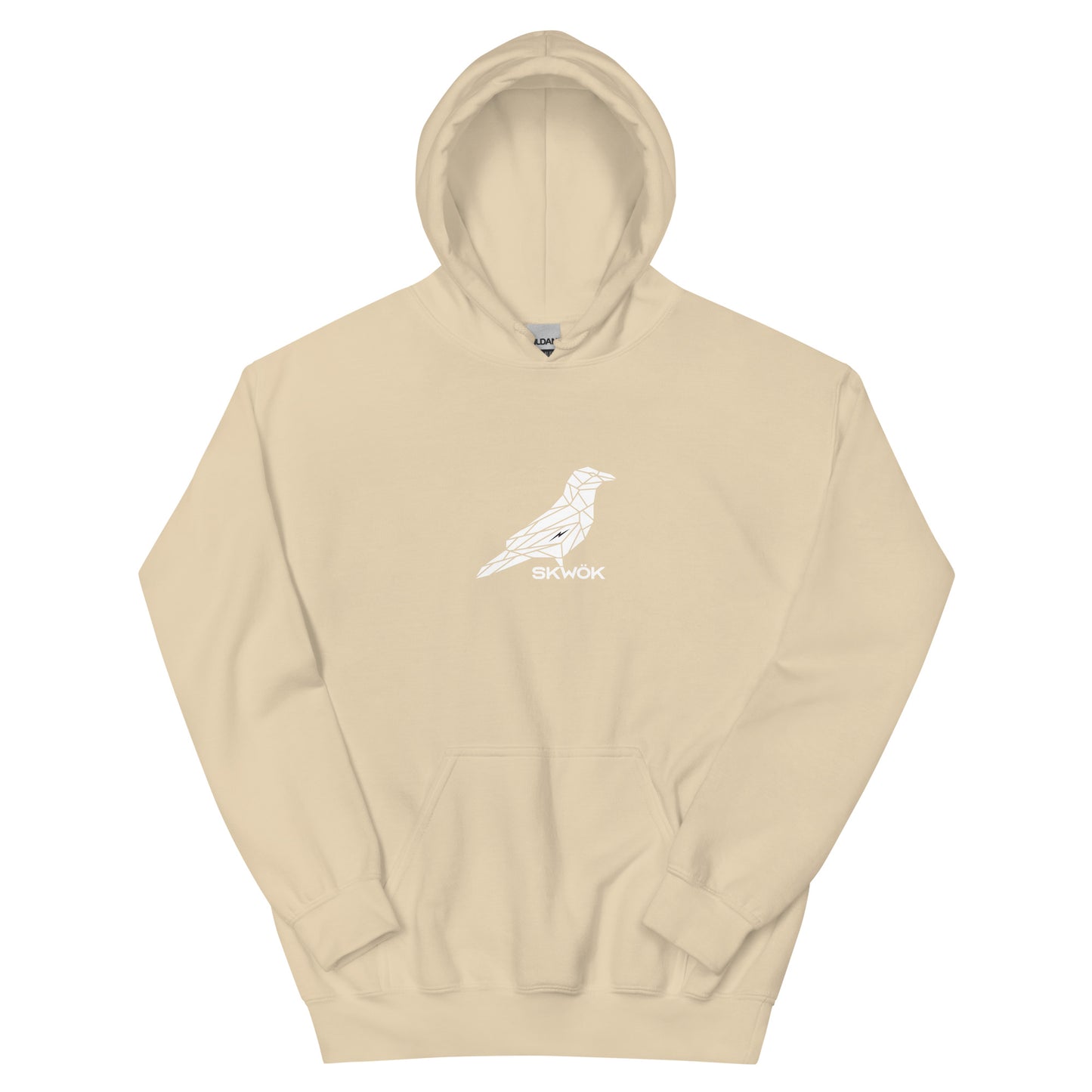 Skwok Brand (08) / 8oz Gildan Hoodie / Raven IV Logo / Front - Back