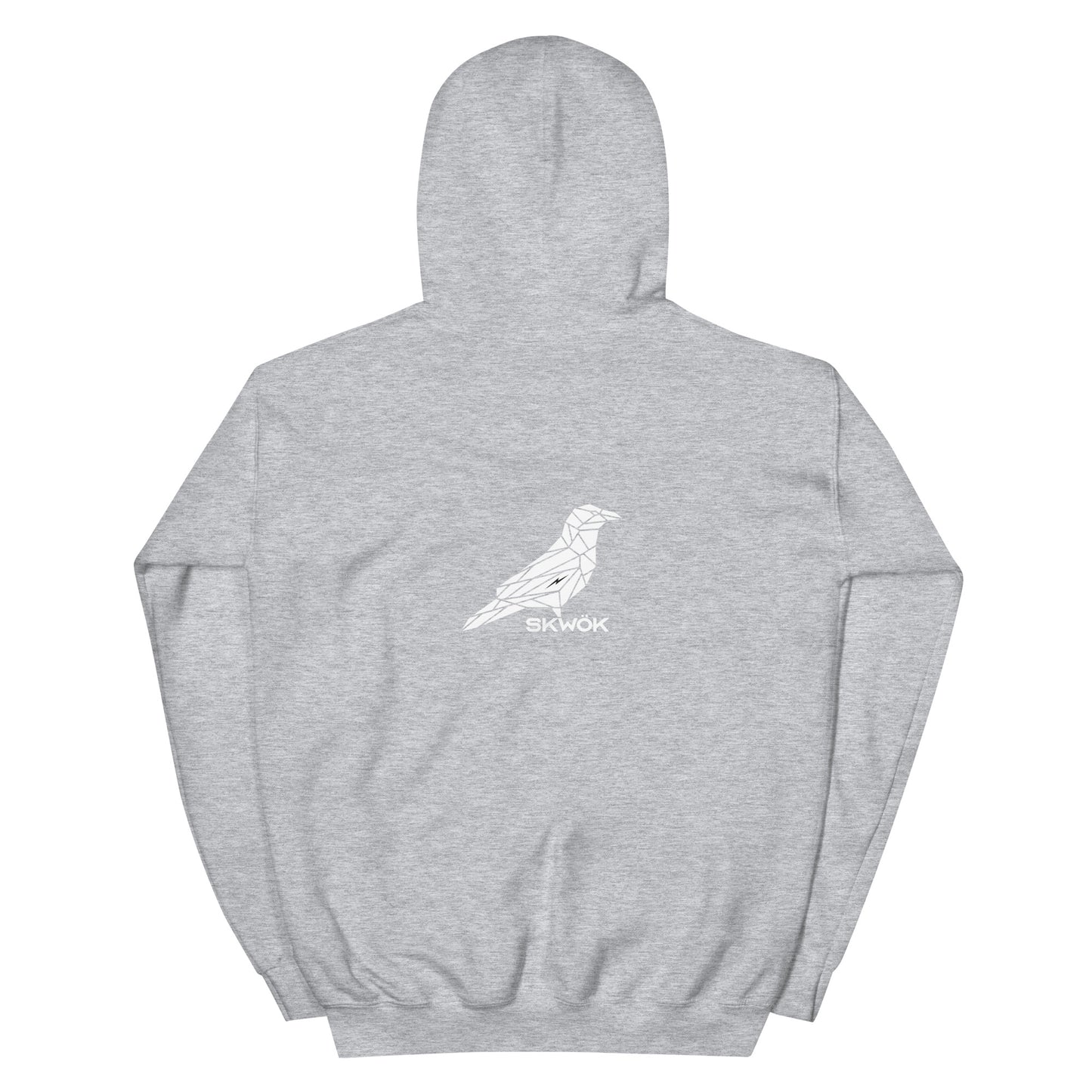 Skwok Brand (08) / 8oz Gildan Hoodie / Raven IV Logo / Front - Back