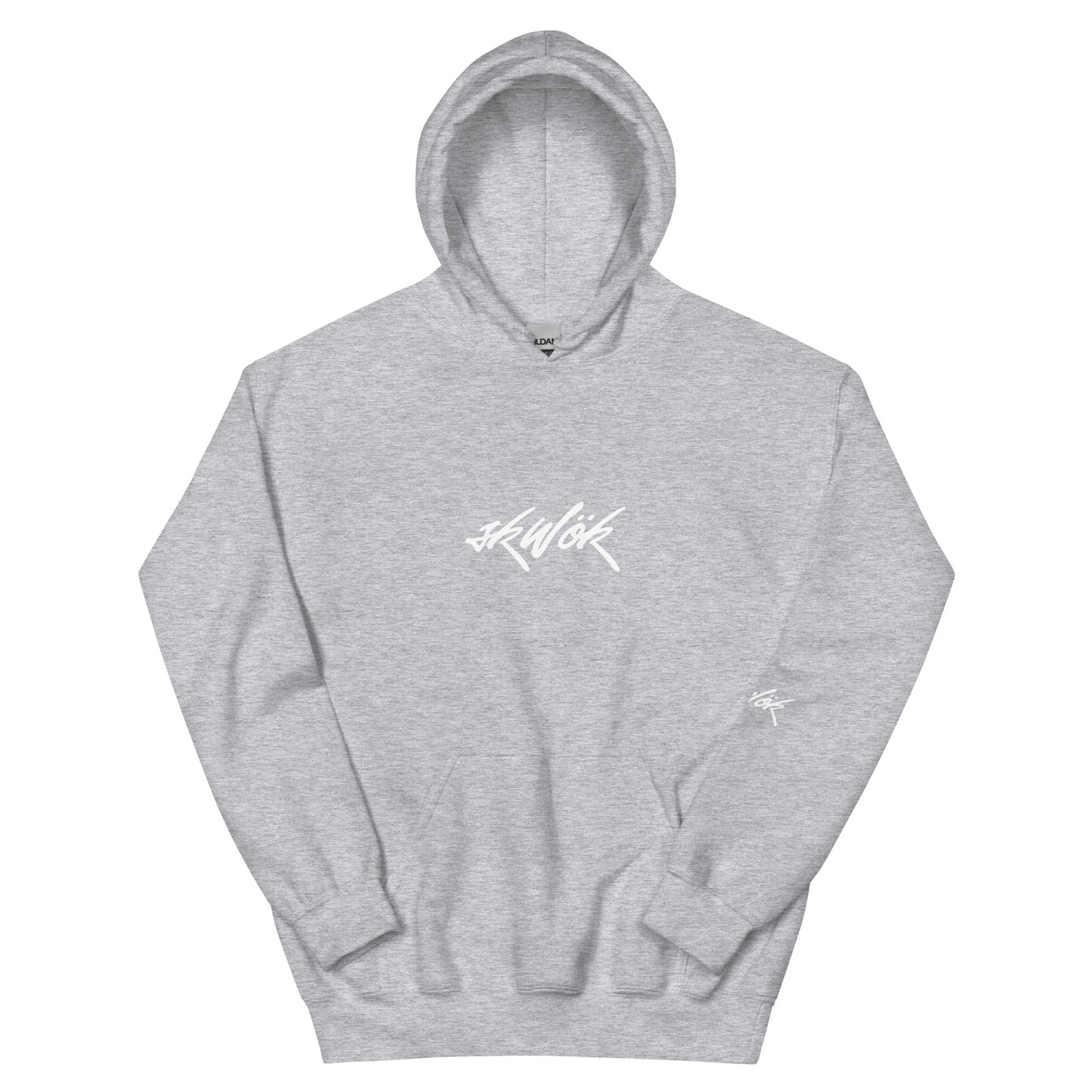 Skwok Brand (04) / Hoodie / Tag Logo / Front - Back