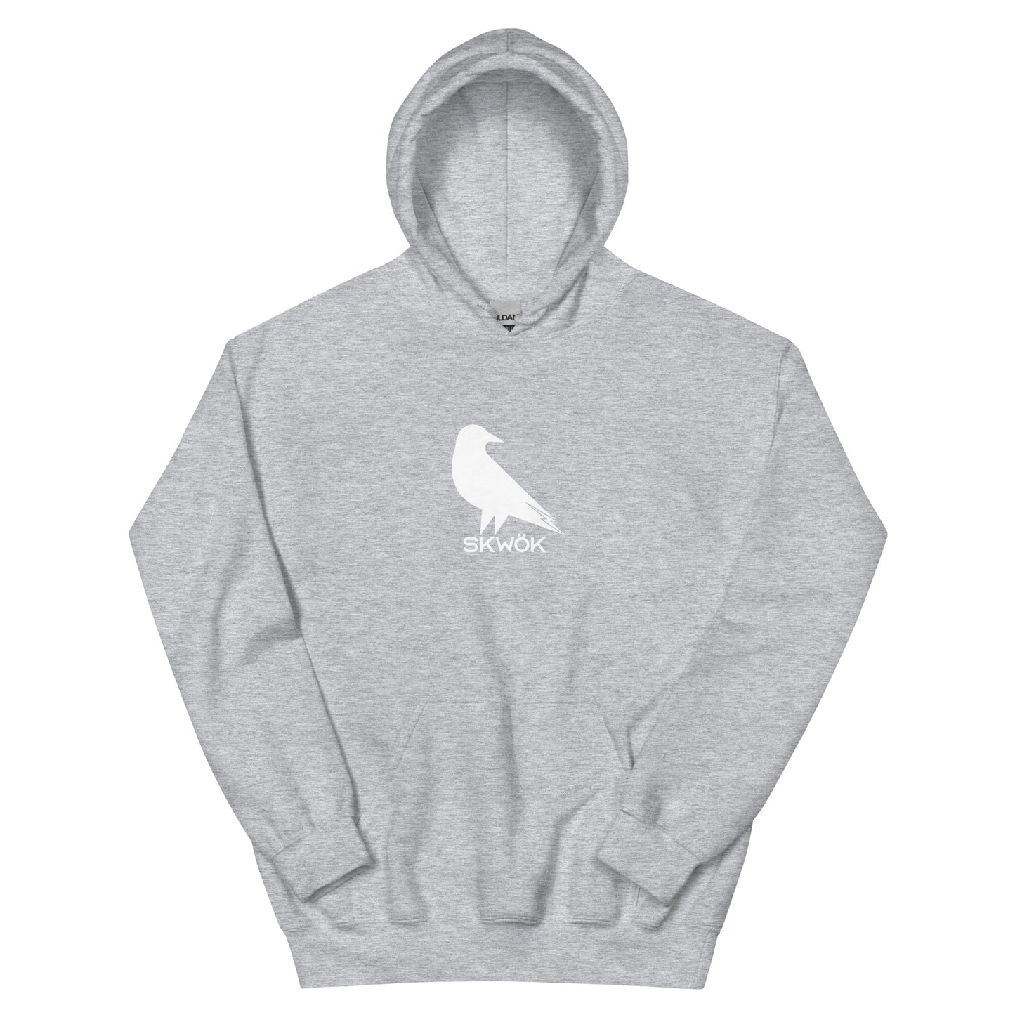 Skwok Brand (06) / Hoodie / Raven II Logo / Front - Back