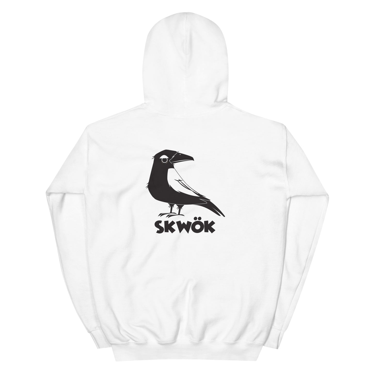 Skwok Brand / Hoodie / A Raven Logo / Front - Back / DTG Print