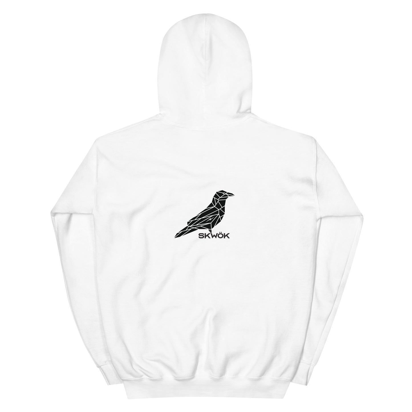 Skwok Brand (08) / 8oz Gildan Hoodie / Raven IV Logo / Front - Back