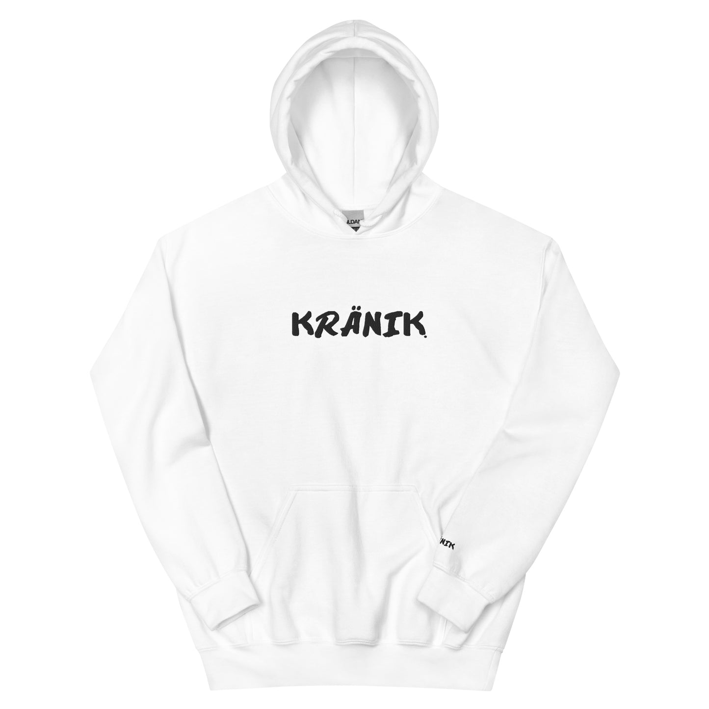 Kranik Brand / 8oz Gildan Hoodie / Embroidered / OG Dare Logo / Black