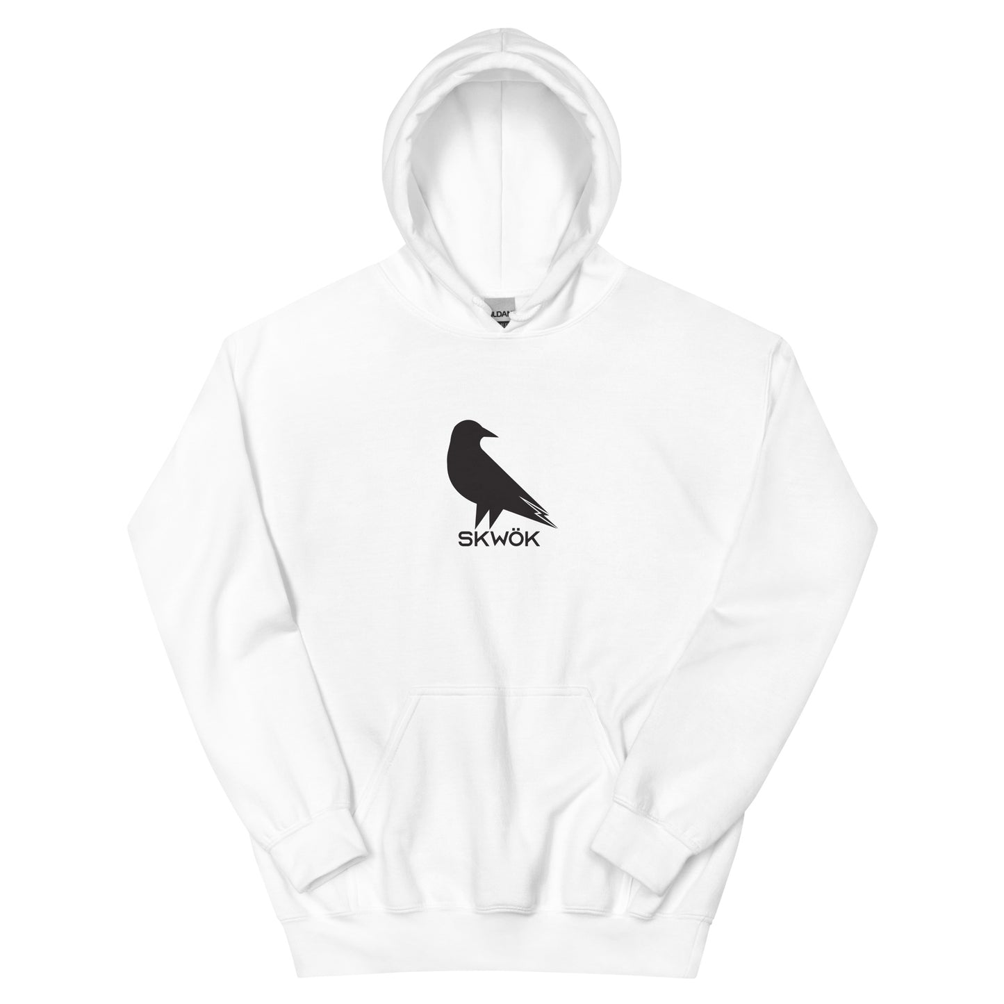 Skwok Brand (06) / Hoodie / Raven II Logo / Front - Back