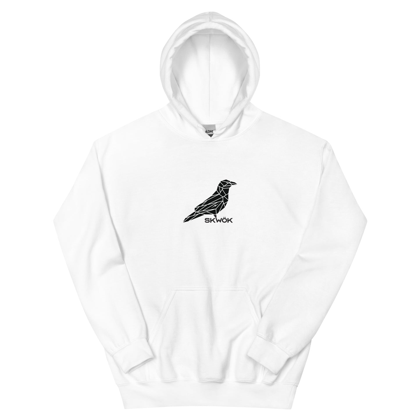 Skwok Brand (08) / 8oz Gildan Hoodie / Raven IV Logo / Front - Back