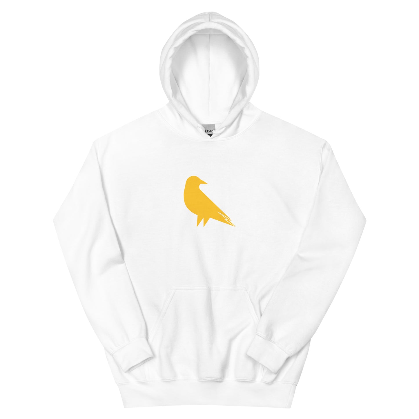 Skwok Brand (09) / Hoodie / Raven IV Logo / Front - Back / Padres Yellow