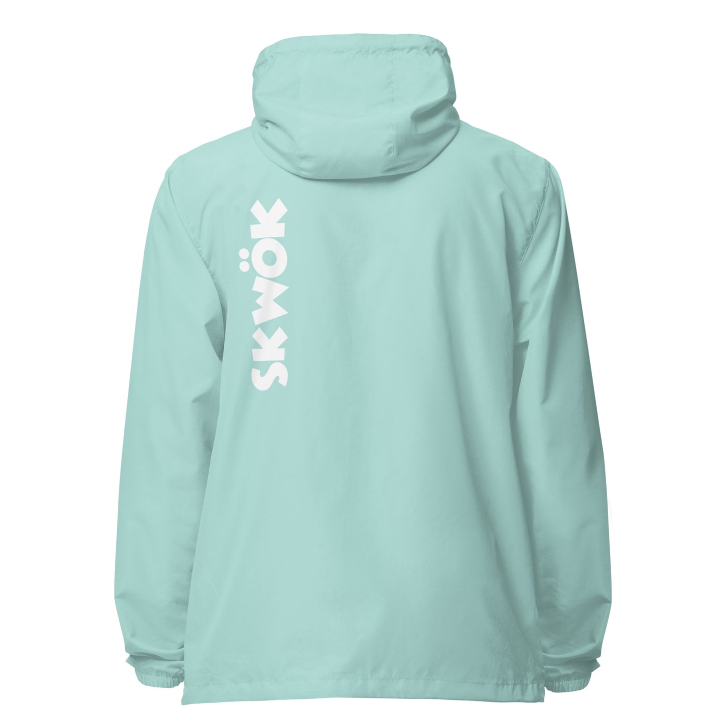 Skwok Windbreaker -  White Logo - Front & Back