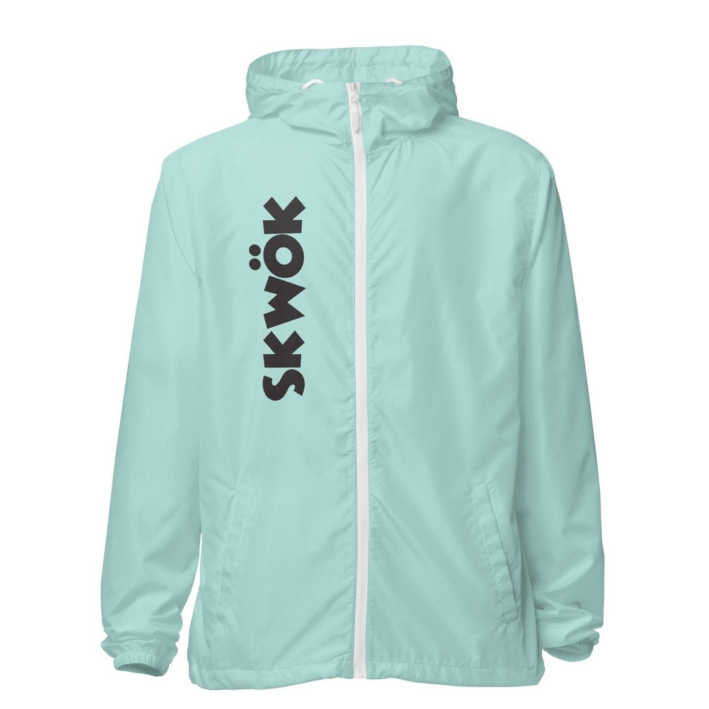 Skwok Windbreaker -  Black Logo Front & Back