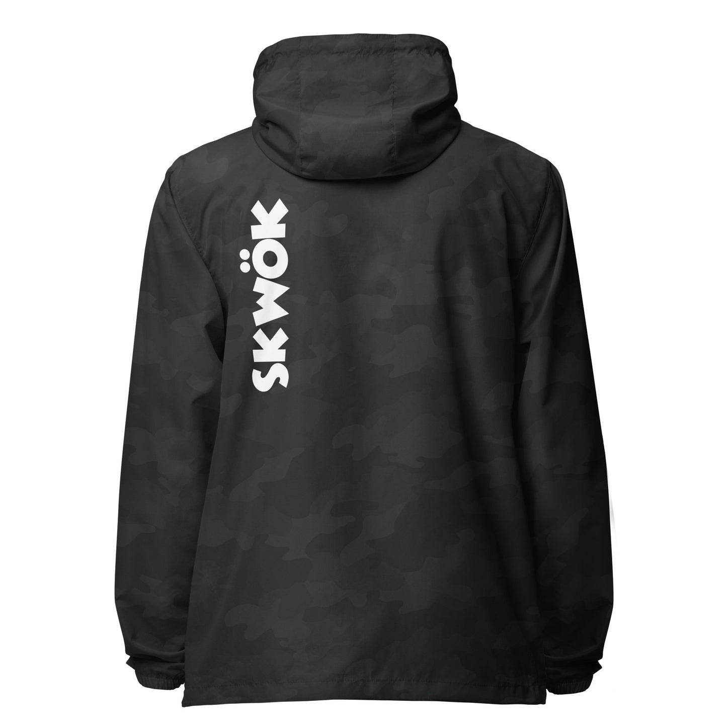 Skwok Windbreaker -  White Logo - Front & Back