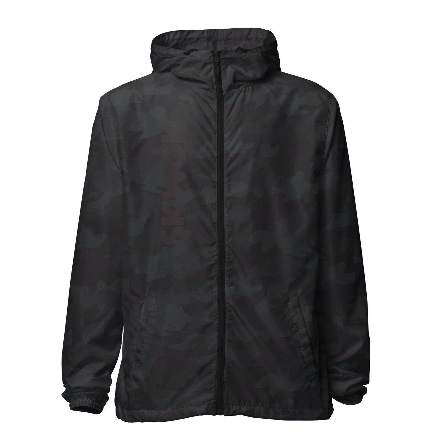 Skwok Windbreaker -  Black Logo Front & Back