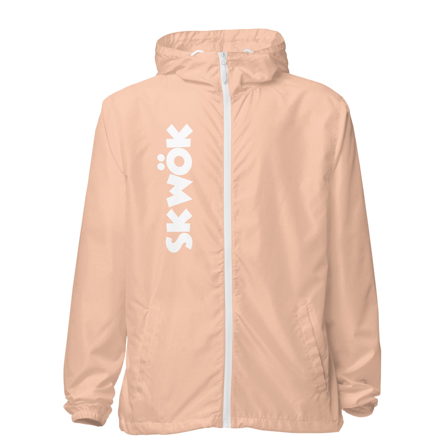 Skwok Windbreaker -  White Logo - Front & Back