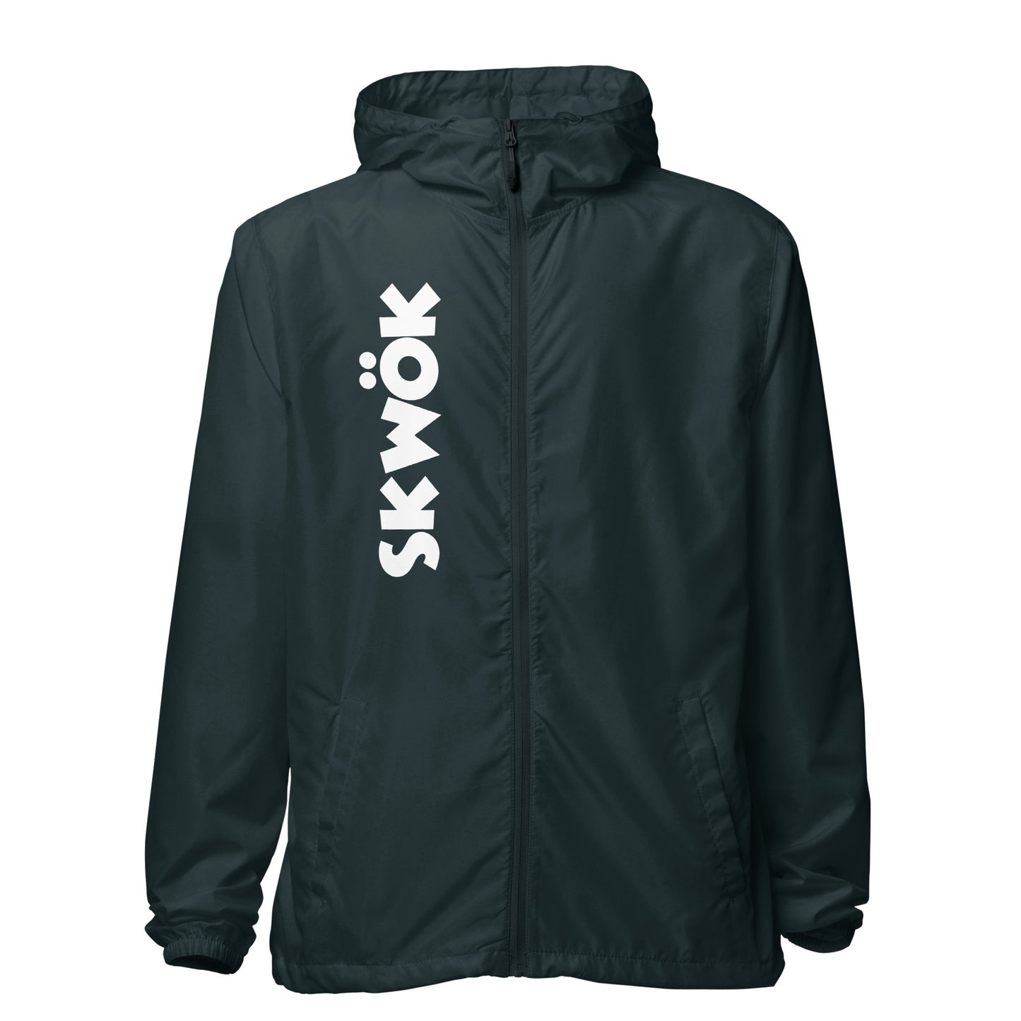 Skwok Windbreaker -  White Logo - Front & Back