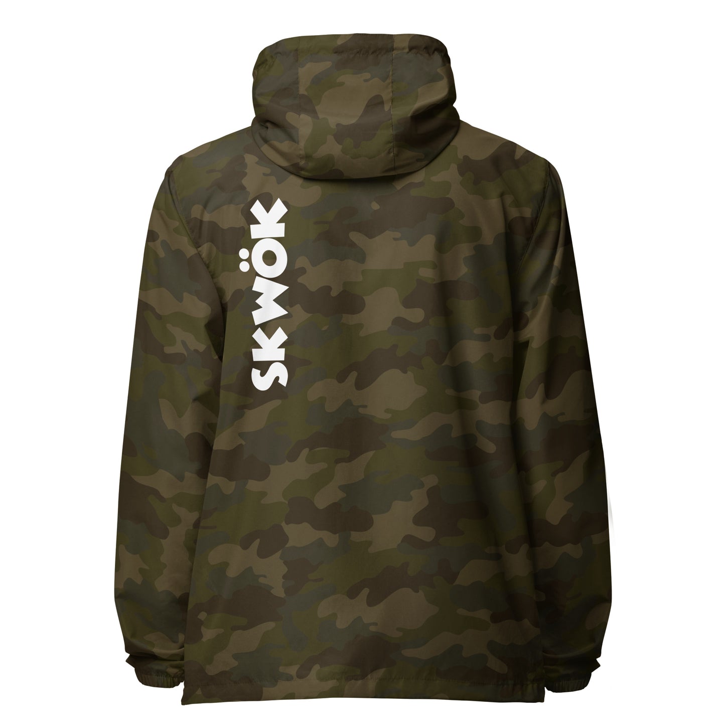 Skwok Windbreaker -  White Logo - Front & Back