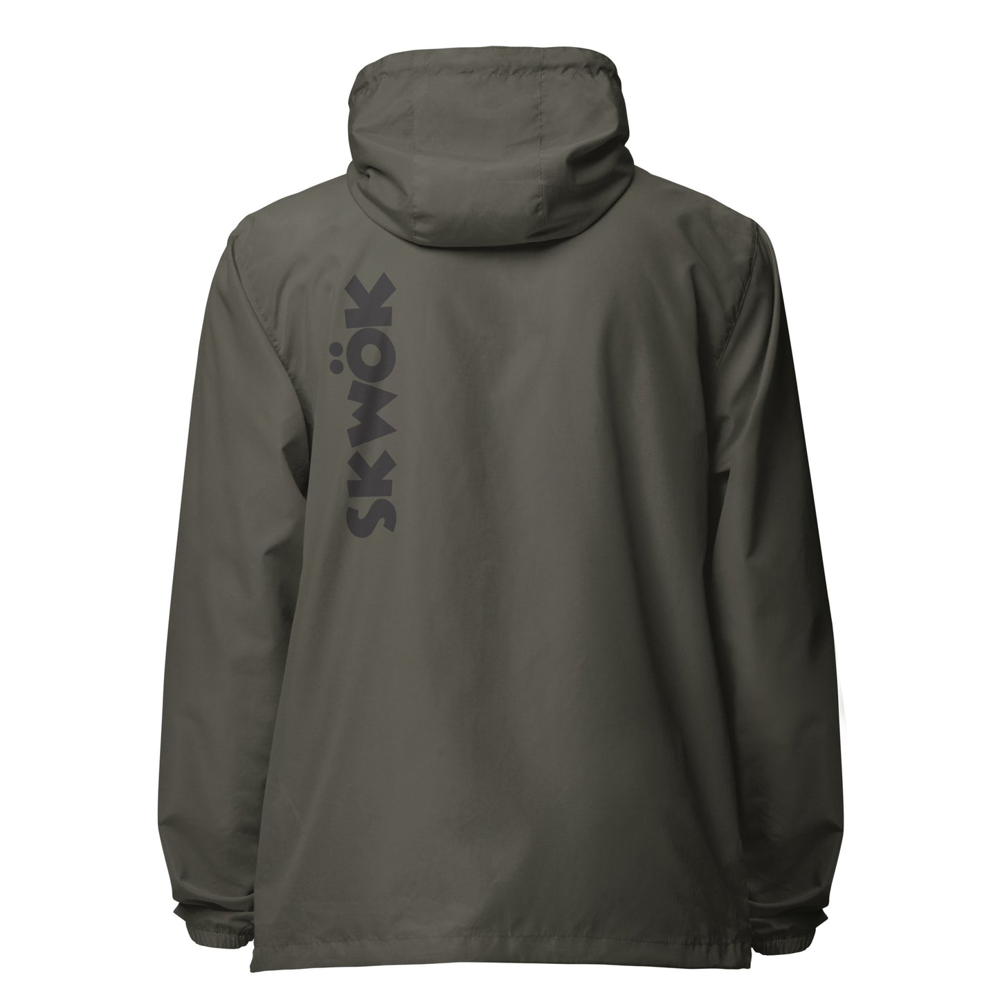 Skwok Windbreaker -  Black Logo Front & Back