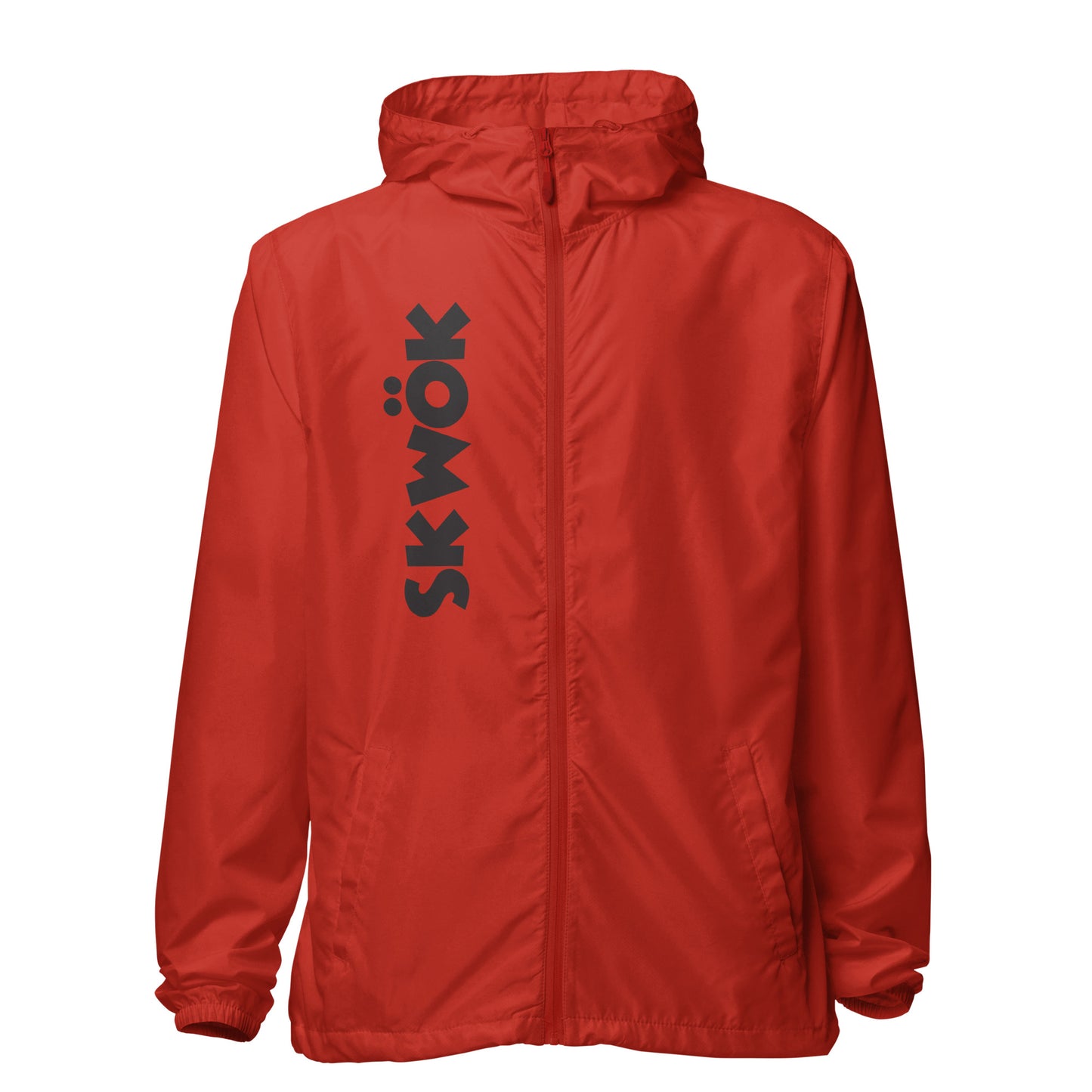 Skwok Windbreaker -  Black Logo Front & Back