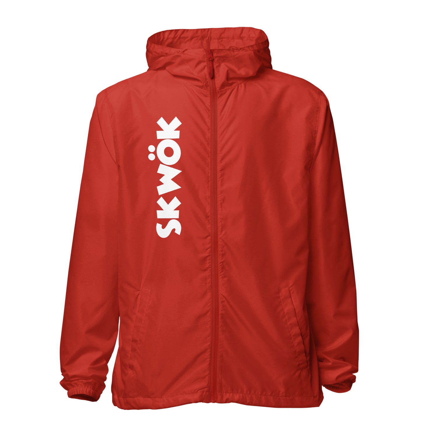 Skwok Windbreaker -  White Logo - Front & Back