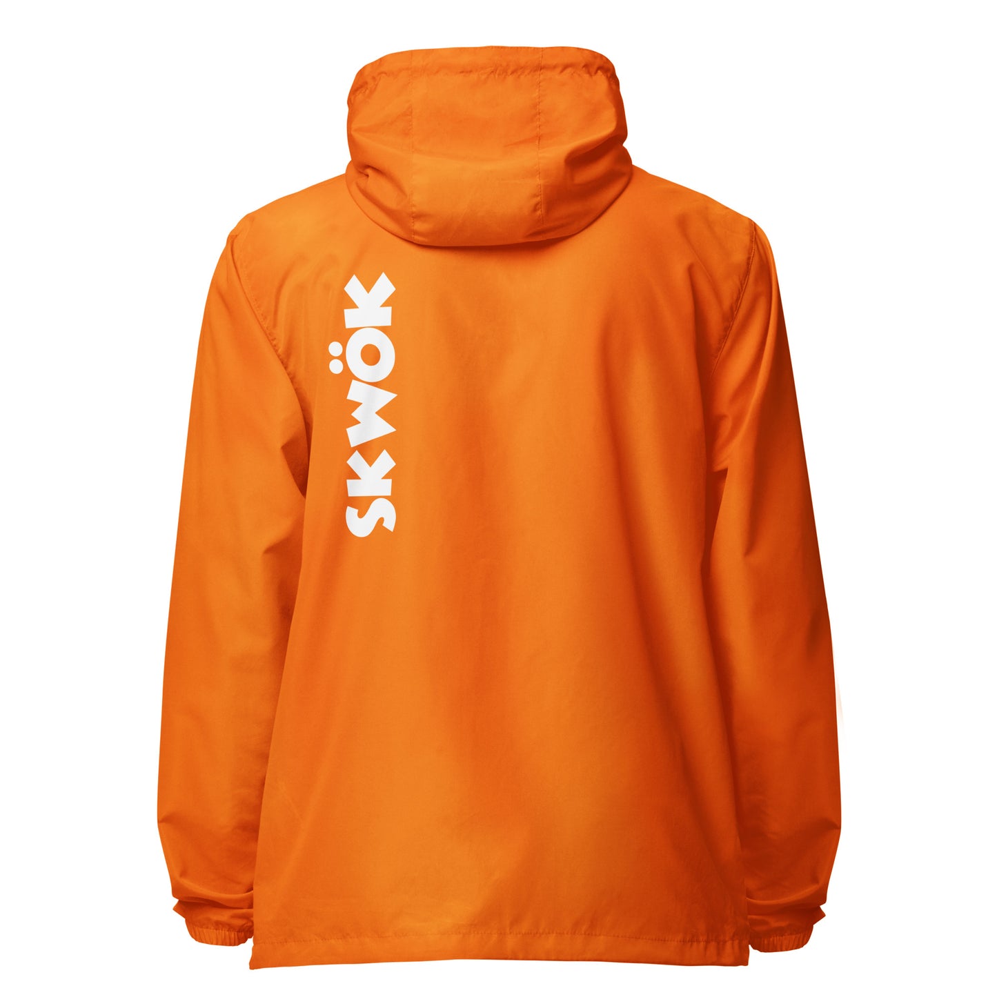 Skwok Windbreaker -  White Logo - Front & Back