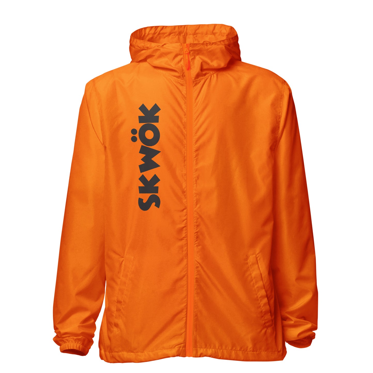 Skwok Windbreaker -  Black Logo Front & Back