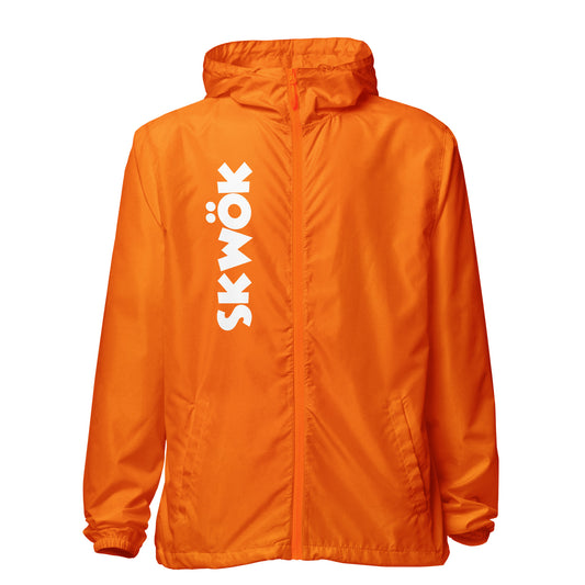 Skwok Windbreaker -  White Logo - Front & Back