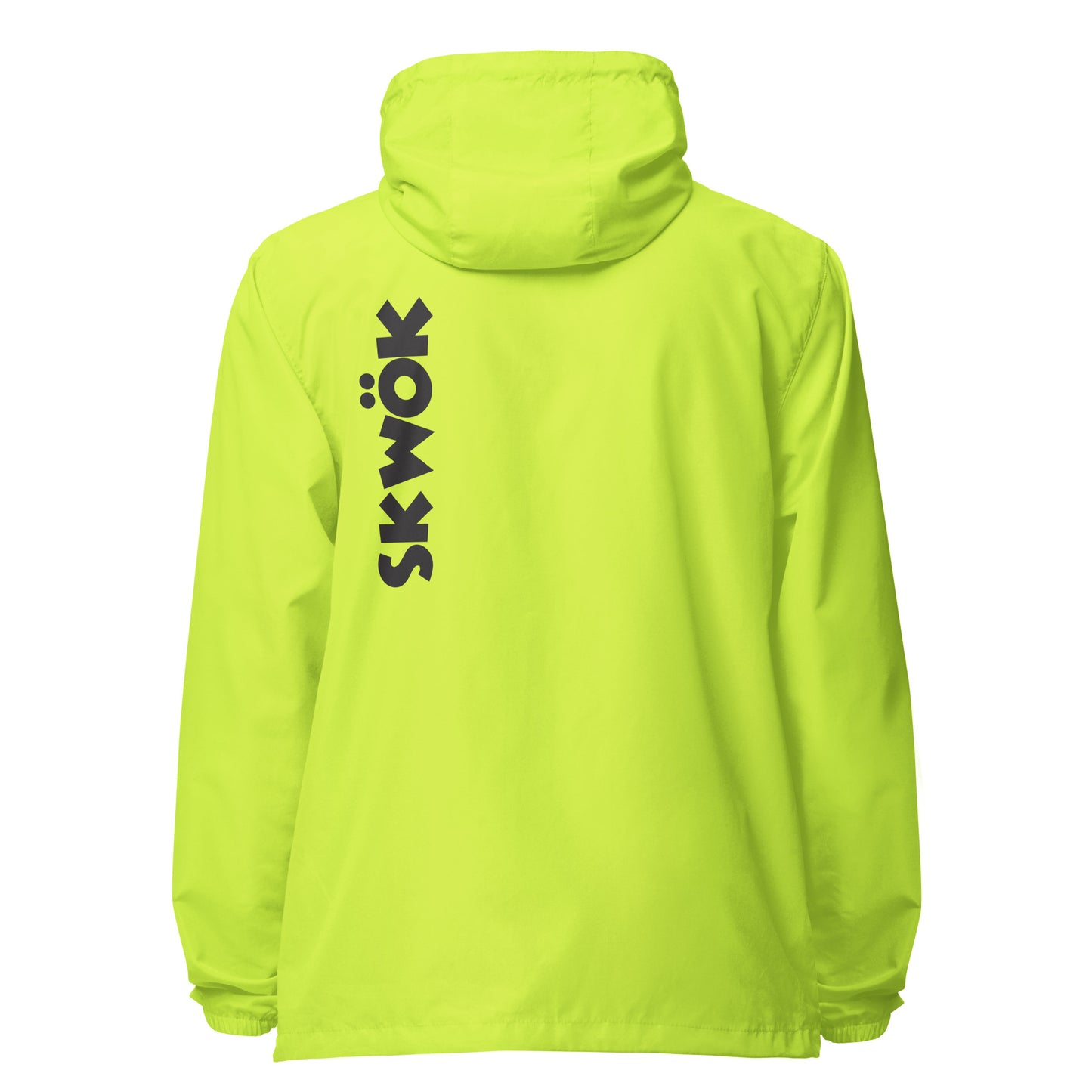 Skwok Windbreaker -  Black Logo Front & Back