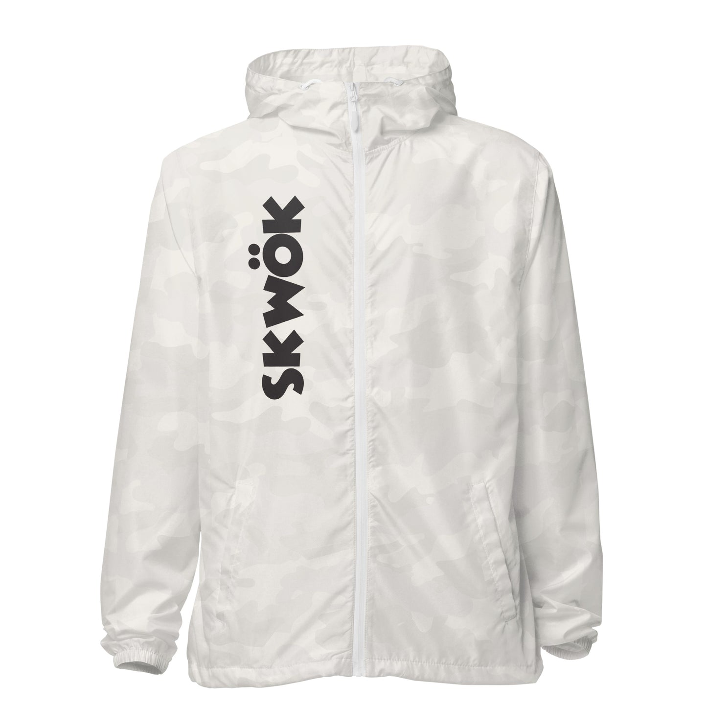 Skwok Windbreaker -  Black Logo Front & Back