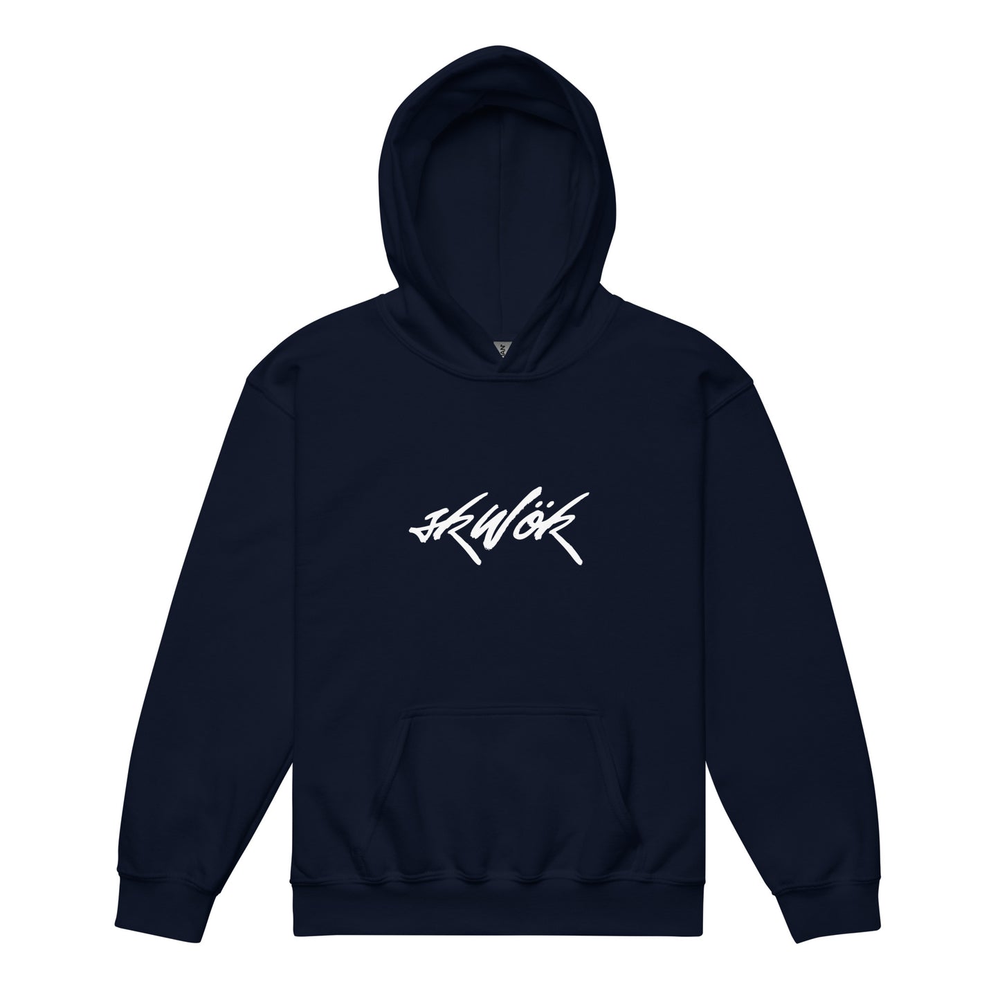 Skwok Brand /  Youth /  Heavy blend hoodie / Tag Logo