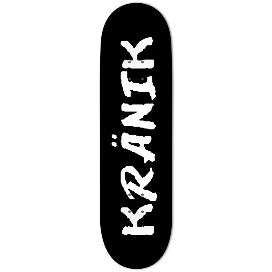 Kranik Brand / Deck / OG Logo / Black / White / Custom 8.75"