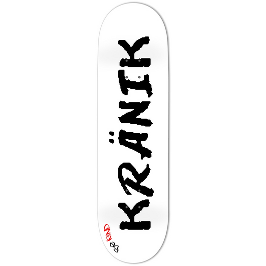Kranik Brand / Deck / OG Logo / White / Black / Custom 8.75"
